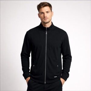 Calvin Klein Men’s full zip jacket cotton Large preppy business casual